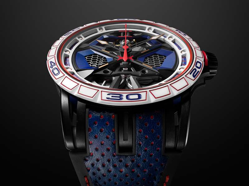 罗杰杜彼 (Roger Dubuis) 推出 Excalibur Spider Huracán Monobalancier：超级钟表 (Hyper Horology™) 与超级跑车风格的融合
