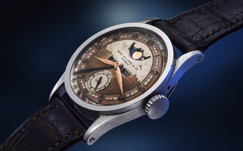 据称为末代皇帝溥仪拥有的Patek Philippe Ref. 96QL铂金腕表4885万港币拍卖成交-复刻表