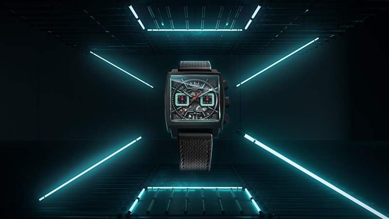 TAG Heuer Monaco腕錶於1969年問世,是全球第一款方形防水腕錶,也迅速成為史上最經典的腕錶之一。(TAG Heuer官網) TAG Heuer 3款新Monaco防水计时手表镂空透底配松绿饰面极吸睛-复刻表