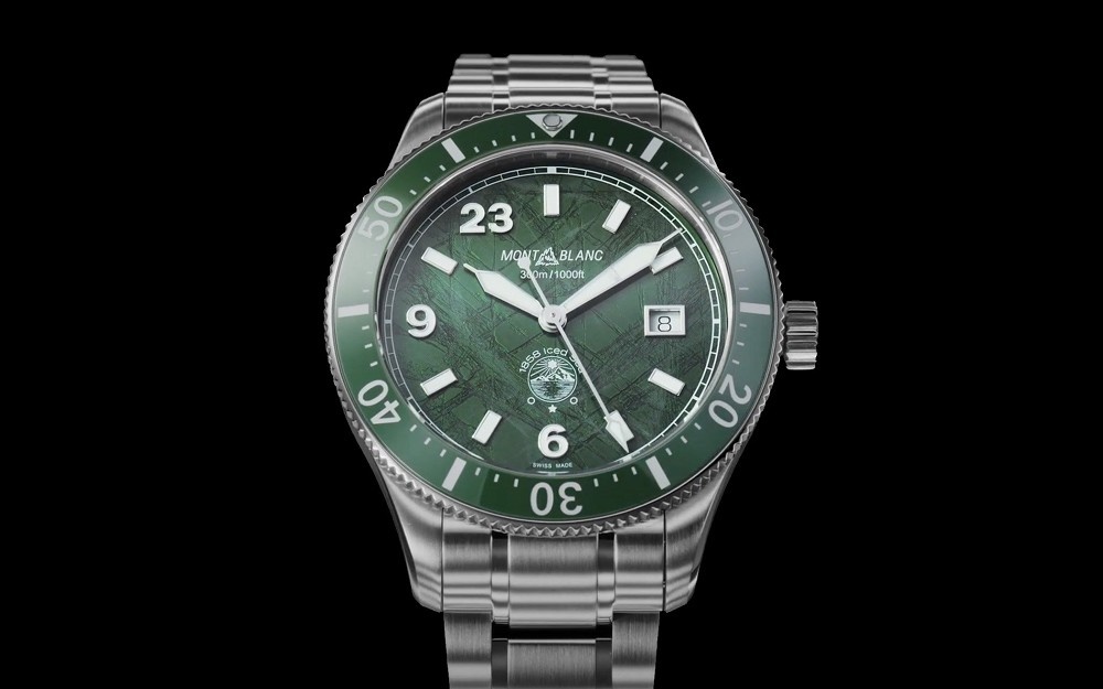 Montblanc推出1858 Iced Sea Limited Edition FWC限量版绿色表盘潜水腕表-复刻表