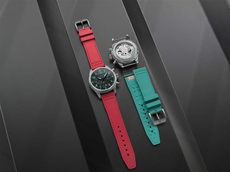 万国推出Pilot’s Watch Chronograph 41 Mercedes-AMG Petronas Formula One Team Miami Pink计时码表-复刻表