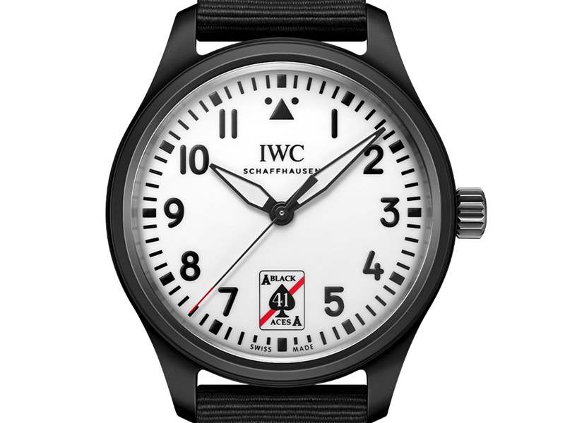 IWC万国推出Pilot’s Watch Automatic 41 Black Aces黑桃A特别版腕表:夜光表盘-复刻表