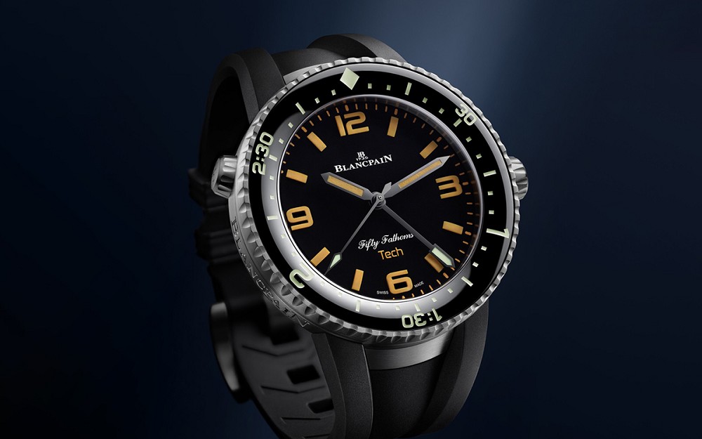 宝珀推出Fifty Fathoms 70th Anniversary Act 2 Tech Gombessa潜水腕表:3小时潜水计时-复刻表