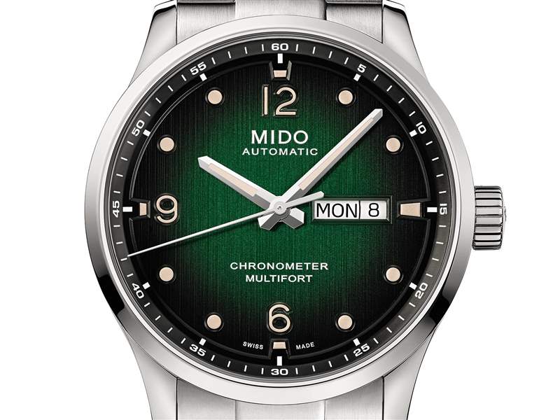 Mido推出Multifort M Chronometer大三針日歷腕表：漸變色表盤-復刻表