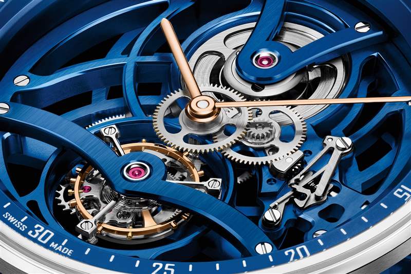 爱彼推出Code 11.59 Tourbillon Openworked Electric Blue蓝色超薄镂空陀飞轮腕表 爱彼推出Code 11.59 Tourbillon Openworked Electric Blue蓝色超薄镂空陀飞轮腕表-复刻表