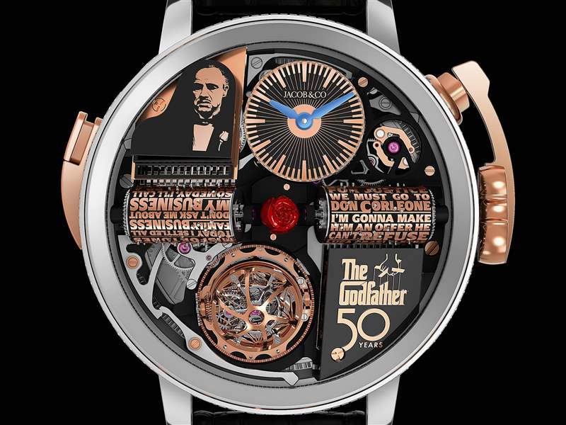 Jacob & Co.推出Opera Godfather 50th Anniversary三轴陀飞轮音乐盒腕表:《教父》上映50周年 Jacob & Co.推出Opera Godfather 50th Anniversary三轴陀飞轮音乐盒腕表:《教父》上映50周年-复刻表