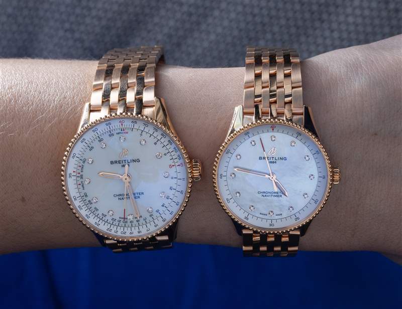 首次上手体验:百年灵Navitimer 36和32腕表专为女性打造-复刻表