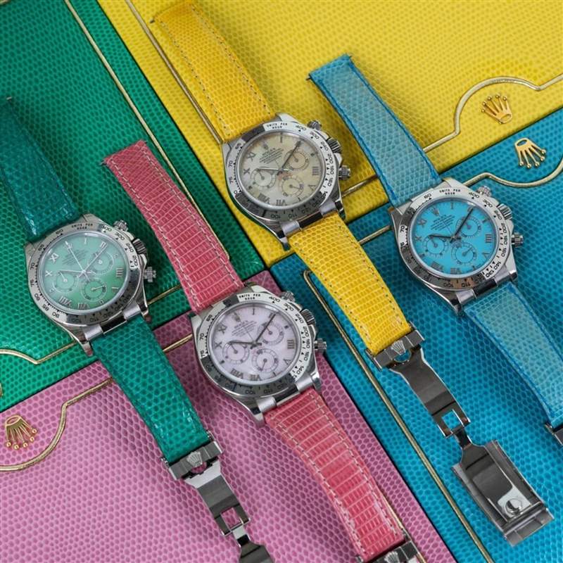 ROLEX COSMOGRAPH DAYTONA “BEACH” 116519(Source:amsterdamvintagewatches) Rolex Daytona Beach特别版手表绿松石面盘20年后身价大跃进!-复刻表