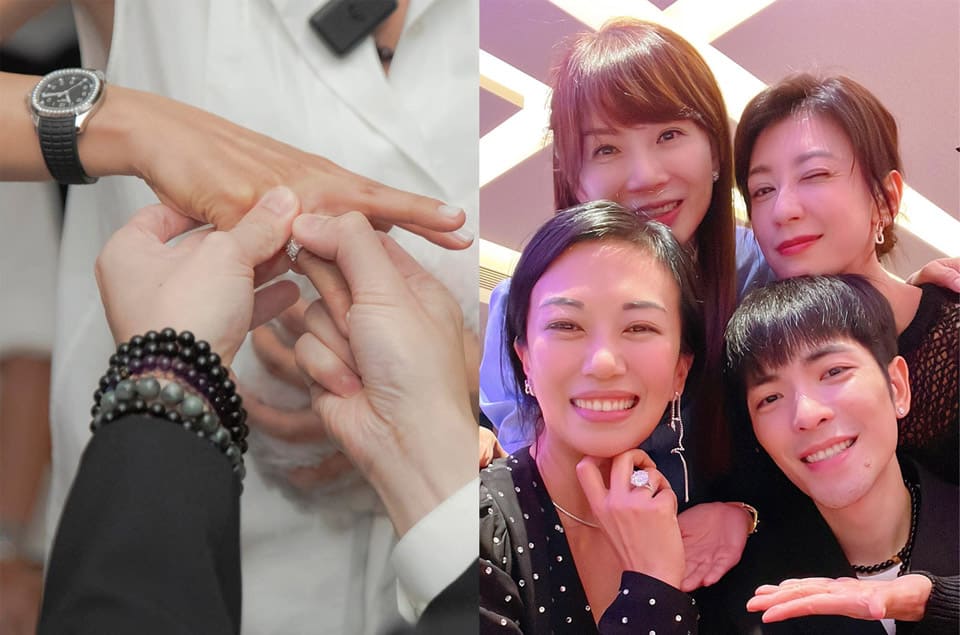 蕭敬騰向經紀人Summer求婚成功PP夯表、破億鉆戒真情露出-復刻表