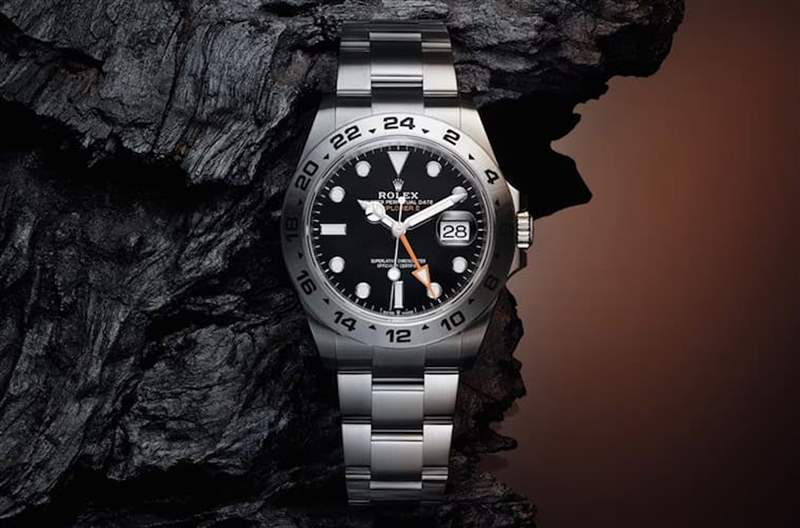 ROLEX Explorer II手表最新行情劳力士探二黑、白面溢价相差4%-复刻表