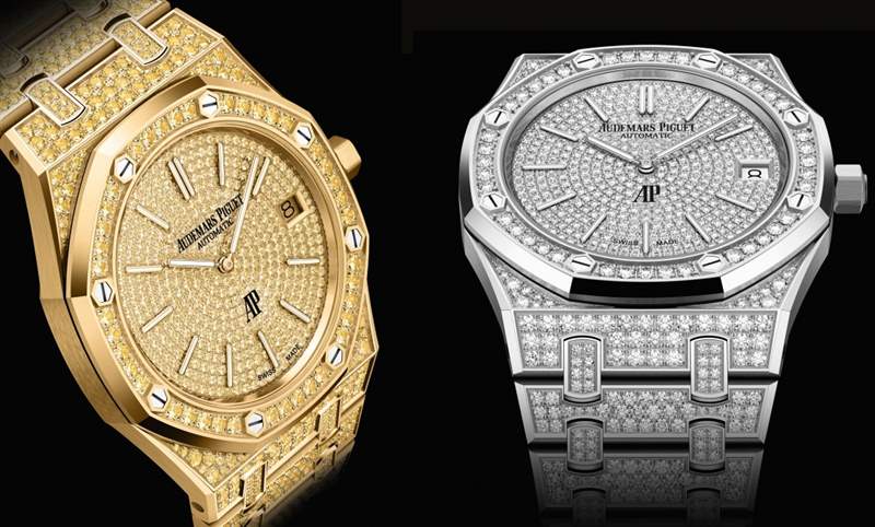 光彩熠熠!爱彼Royal Oak Jumbo全镶宝石版限量登场-复刻表