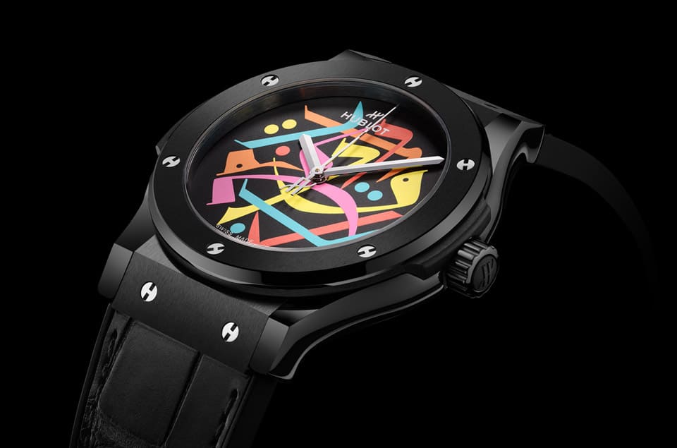 HUBLOT经典融合黑陶瓷迪拜特别款 “鬼画符” 有一个特殊含义