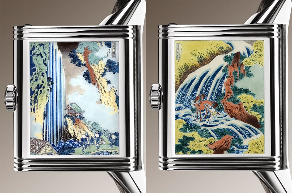 积家将葛饰北斋浮世绘名画浓缩进Reverso手表翻转到表背可见珍稀微绘珐琅工艺-复刻表