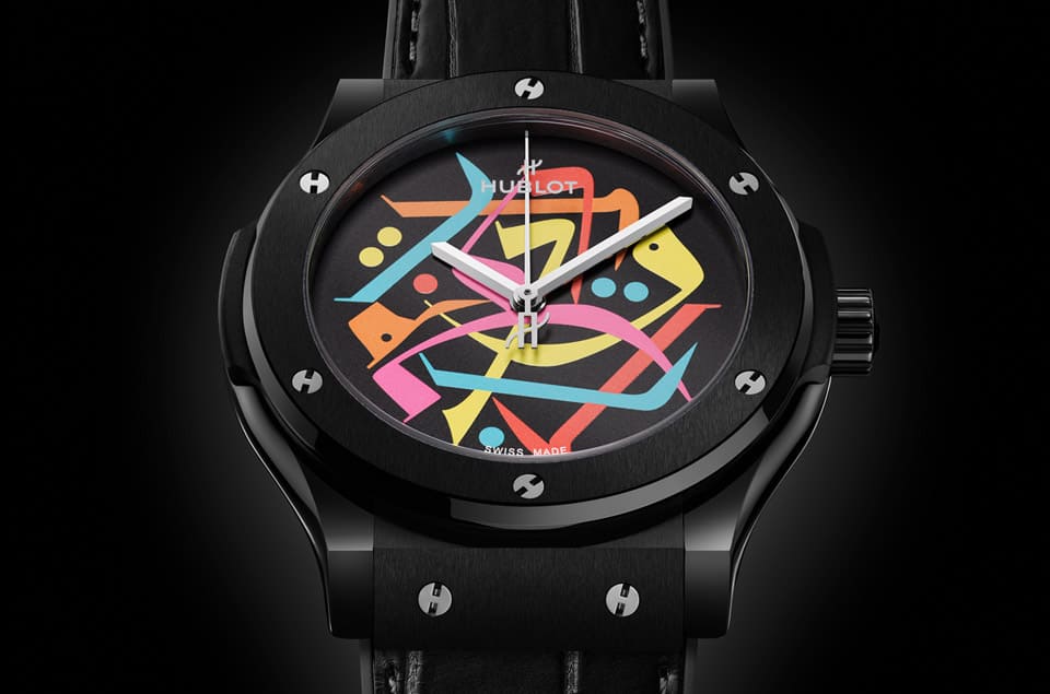 HUBLOT经典融合黑陶瓷迪拜特别款 “鬼画符” 有一个特殊含义-复刻表