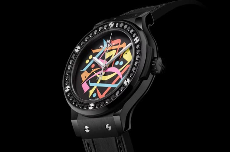 HUBLOT经典融合黑陶瓷迪拜特别款 “鬼画符” 有一个特殊含义-复刻表