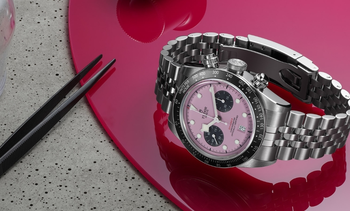 TUDOR - 颠覆传统的粉红熊猫！帝舵表TUDOR 发表Black Bay Chrono 'Pink'粉红表盘计时码表