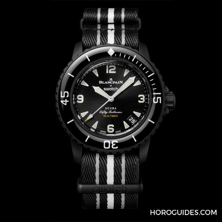 太惊喜!更贴近五十噚腕表神韵的黑色调Blancpain × Swatch联名表款「Ocean of Storm」现身-复刻表