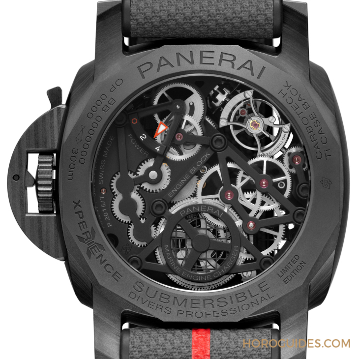 OFFICINE PANERAI - PANERAI首次采Carbotech打造陀飞轮表款｜体验版Submersible Tourbillon GMT Luna Rossa-PAM01405