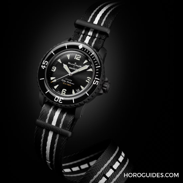 太惊喜!更贴近五十噚腕表神韵的黑色调Blancpain × Swatch联名表款「Ocean of Storm」现身-复刻表