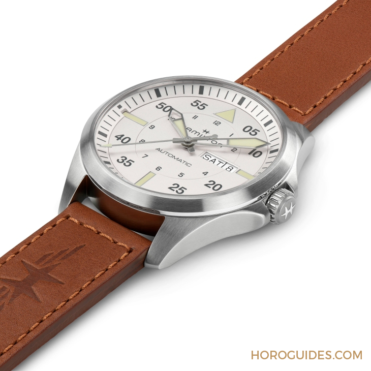 HAMILTON - 设计微调、新增尺寸，HAMILTON Khaki Aviation Pilot系列七款新作再现军风