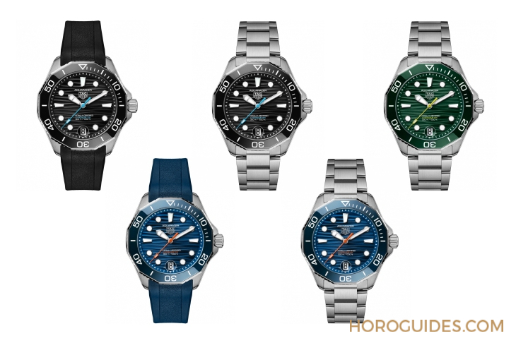 潜水猛将升级! TAG HEUER推出全新Aquaracer Professional 300日期腕表与GMT腕表-复刻表