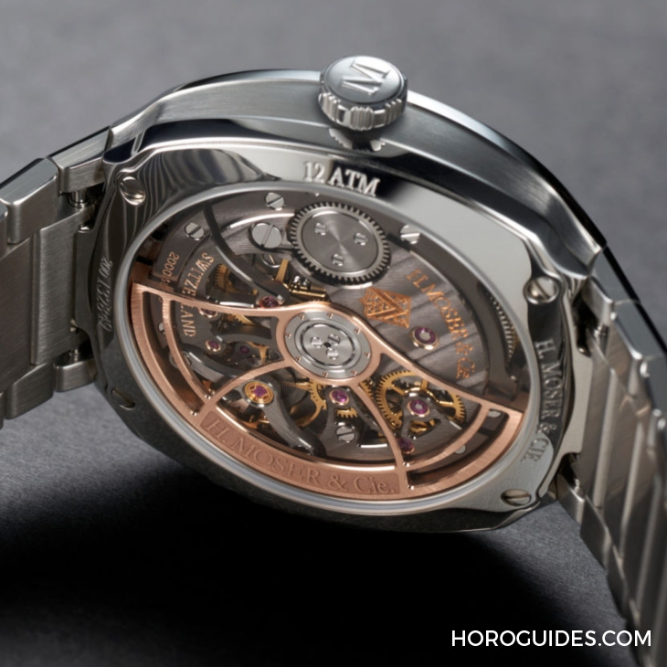 青龙升级回归、梦幻紫色同步亮相|H. MOSER & CIE. Streamliner Centre Seconds Matrix Green-复刻表