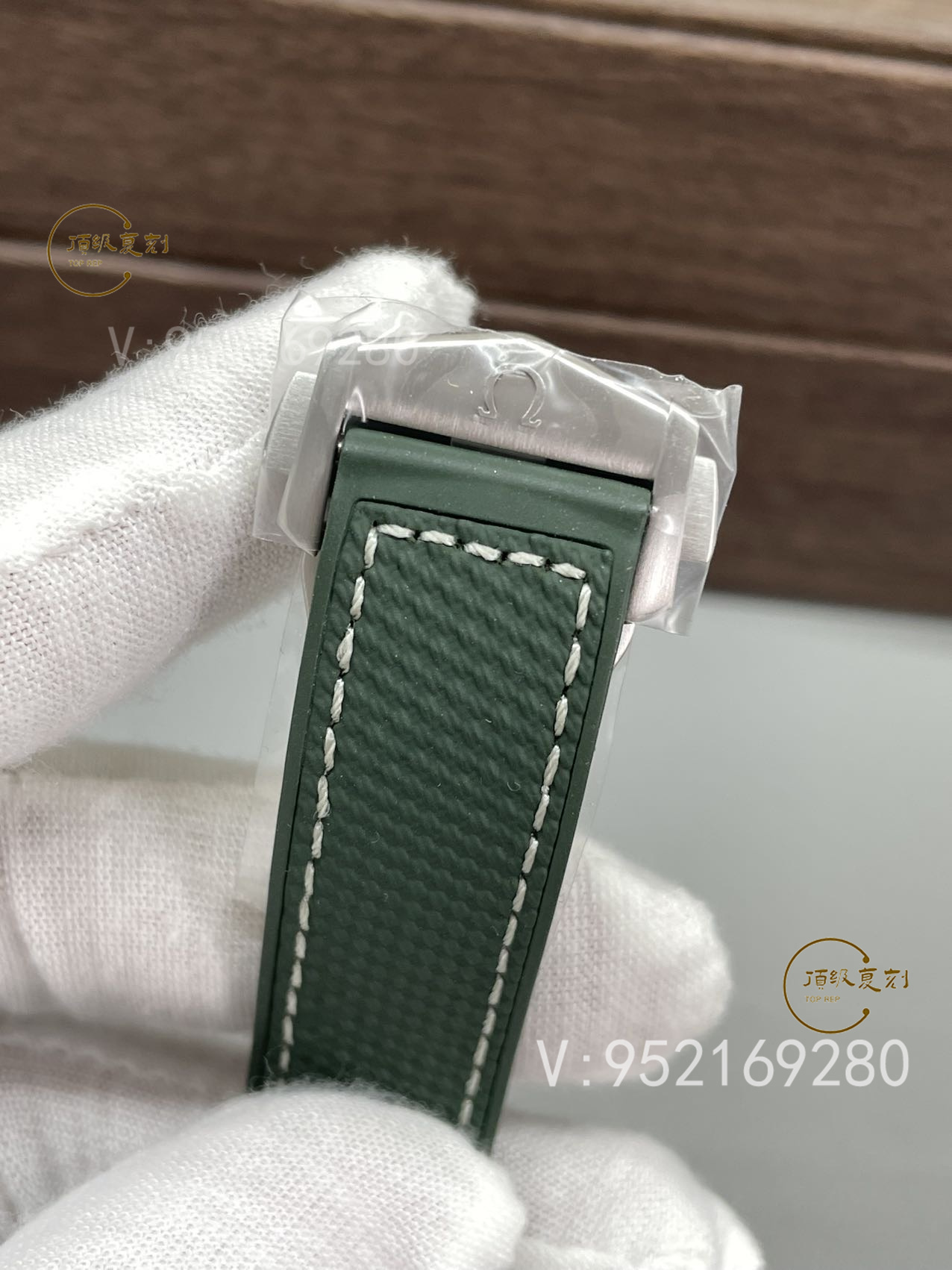 VS厂欧米茄新品海马600m系列手表绿圈磨砂盘,型号215.32.44.21.06.001-复刻表