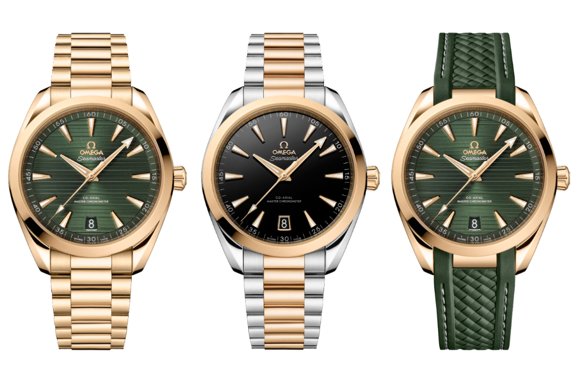 迷人月光金! OMEGA Seamaster Aqua Terra系列腕表推出18K Moonshine金及间金新作-复刻表