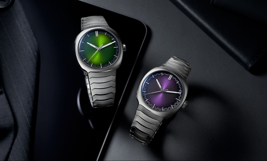 青龙升级回归、梦幻紫色同步亮相|H. MOSER & CIE. Streamliner Centre Seconds Matrix Green-复刻表
