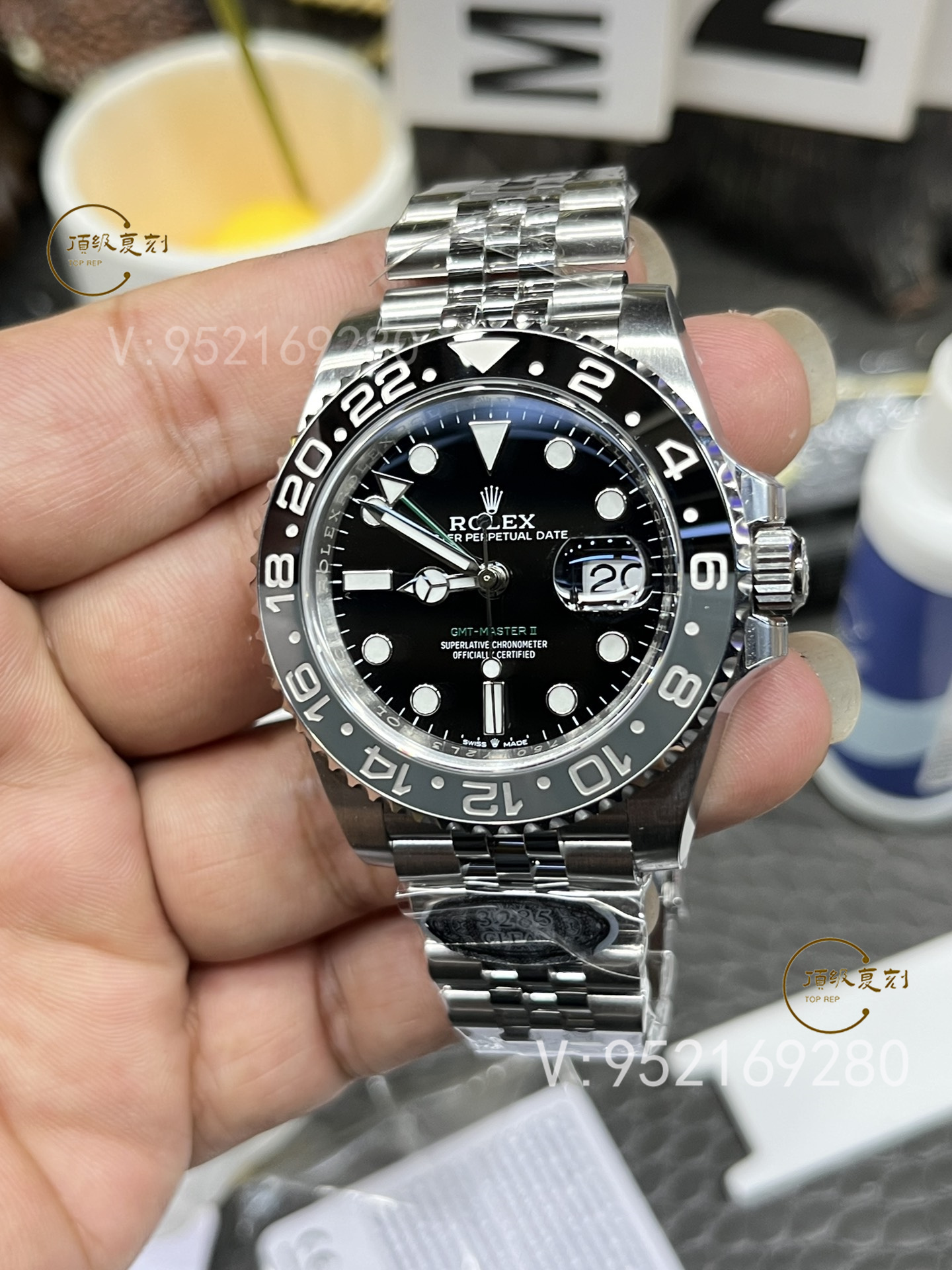 C厂Clean厂劳力士格林尼治黑灰皮蛋圈GMT小绿针腕表详细评测-复刻表