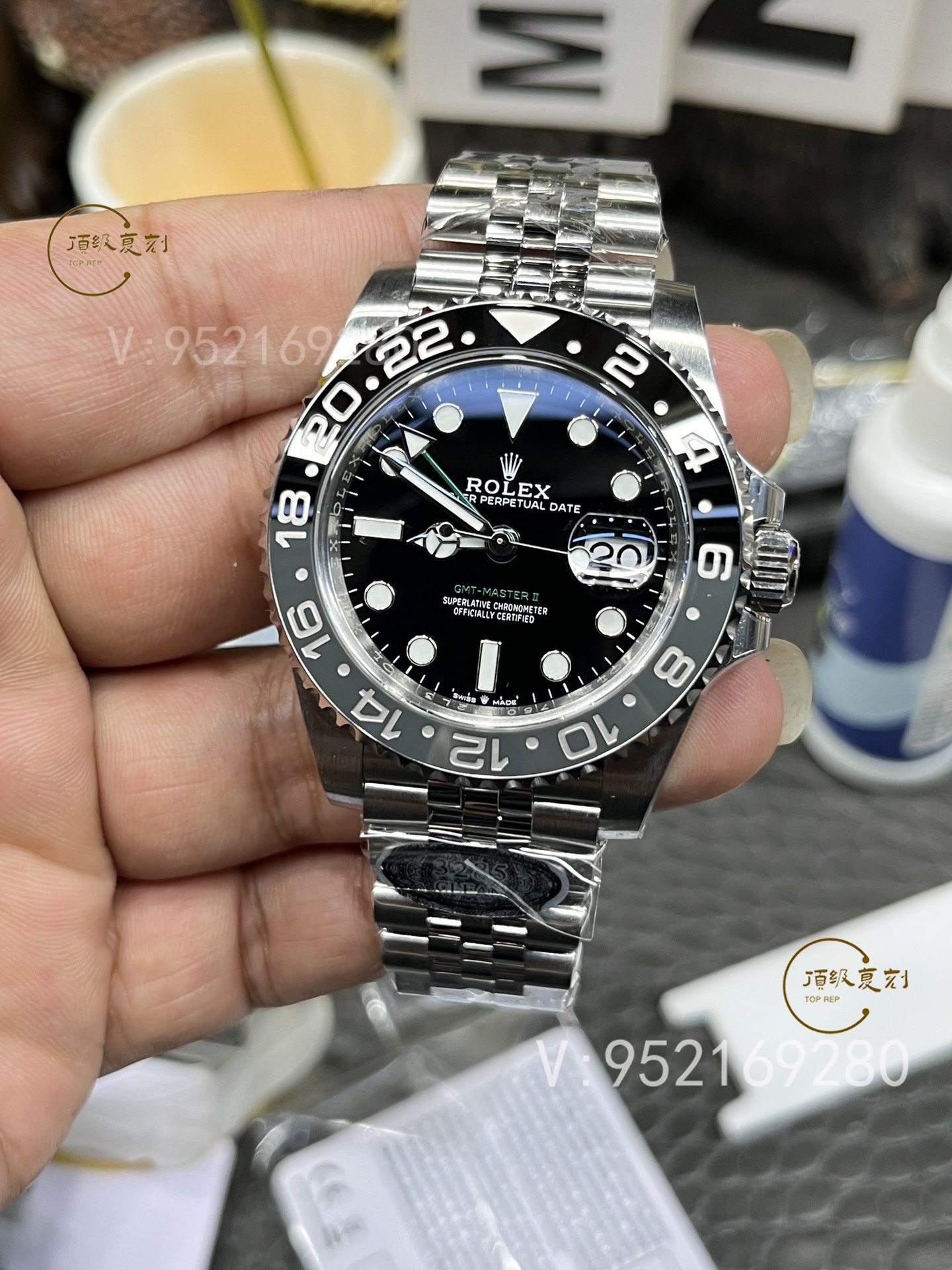 C厂Clean厂劳力士格林尼治黑灰皮蛋圈GMT小绿针腕表详细评测-复刻表