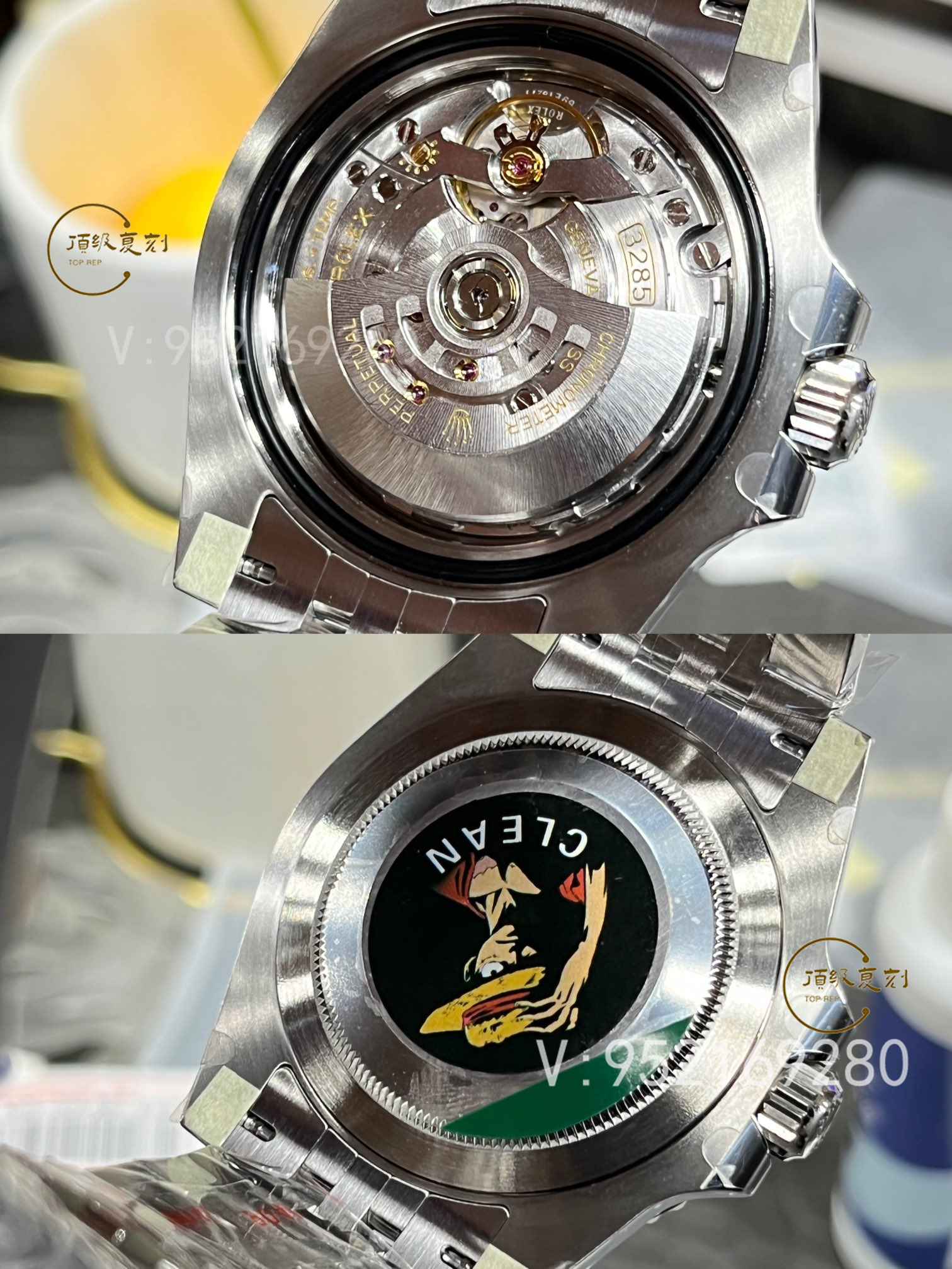 C厂Clean厂劳力士格林尼治黑灰皮蛋圈GMT小绿针腕表详细评测-复刻表