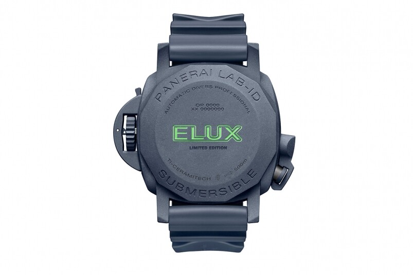 夜光功能新高度!Panerai全新Submersible Elux LAB-ID腕錶 以純機械一鍵開關發光系統 夜光功能新高度! Panerai全新Submersible Elux LAB-ID腕表 以纯机械一键开关发光系统-复刻表