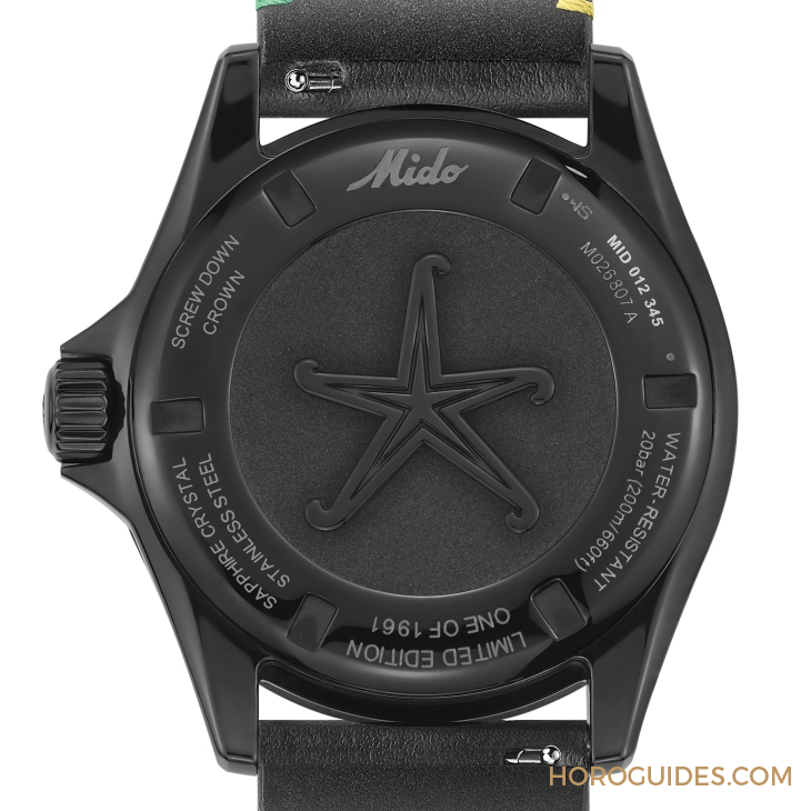 MIDO - OCEAN STAR - M026.807.33.051.00 - 漆黑中的复古「彩虹圈」！ MIDO再度推出Ocean Star Decompression Timer 1961复刻限量版