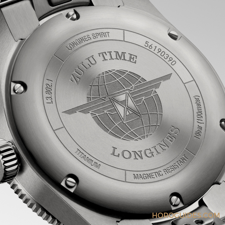 LONGINES Spirit再掀热潮! Spirit Zulu Time钛金属腕表与计时秒表间金新色登场-复刻表