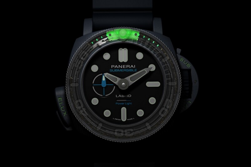 夜光功能新高度!Panerai全新Submersible Elux LAB-ID腕錶 以純機械一鍵開關發光系統 夜光功能新高度! Panerai全新Submersible Elux LAB-ID腕表 以纯机械一键开关发光系统-复刻表